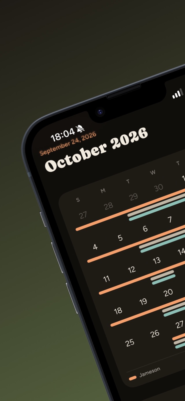 KidsTime calendar view